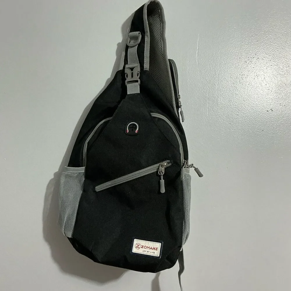 ZOMAKE Sling Bag,Small Crossbody Backpack,Water Resistant Anti Thief Chest Bag